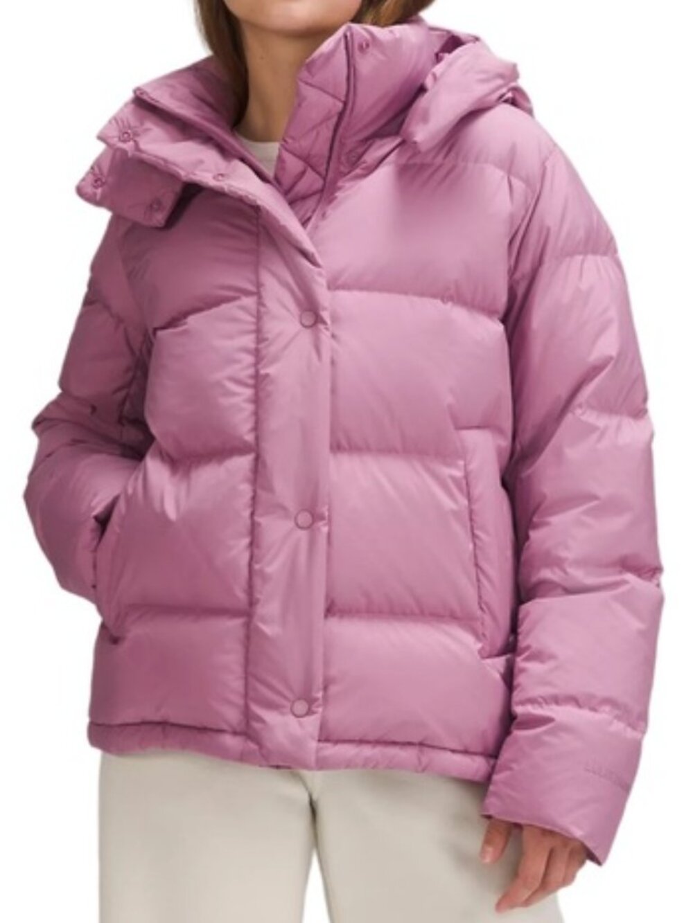 Lululemon Wunder Puff Jacket Velvet Dust Purple Pink Goose Down Coat 6